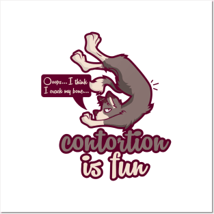 Dog Gym Shirt | Contortionist Shirt Bending & Stretching Posters and Art